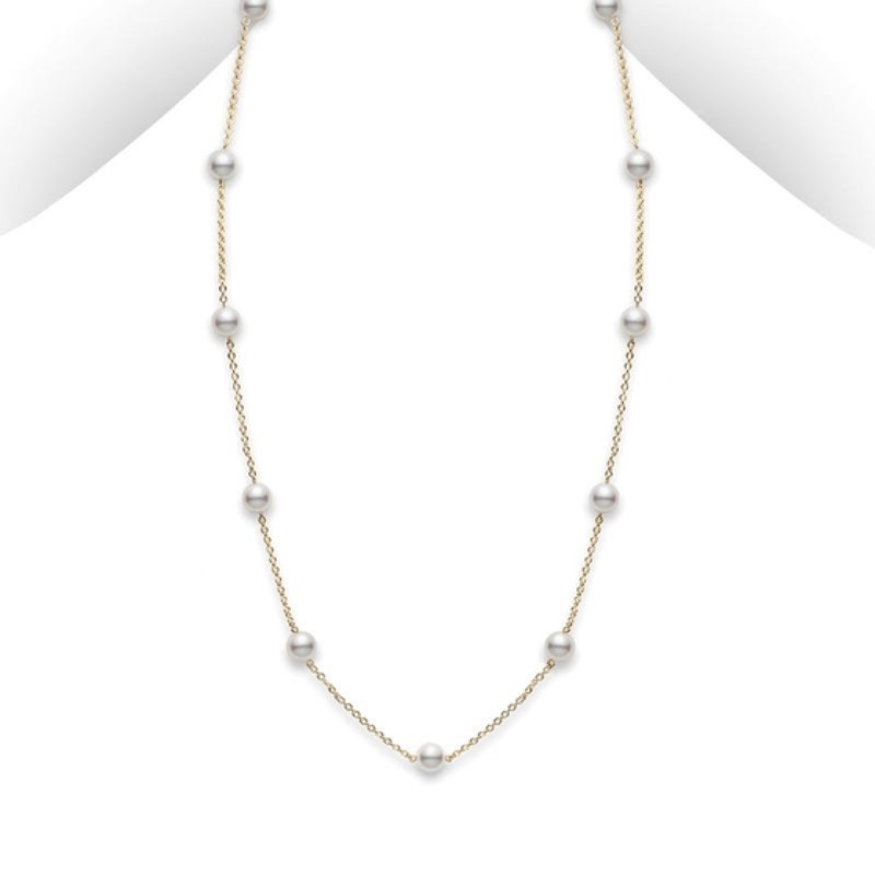 Mikimoto Akoya Cultured Pearl Station Necklace